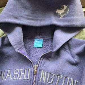 Wa Huskie Women's M  Purple Zip-Up Hoodie